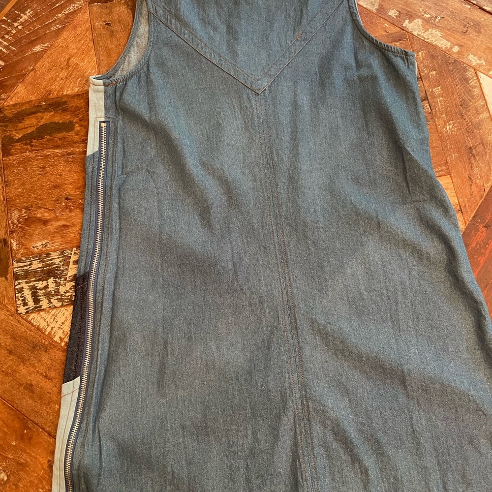 Stylish Denim Patchwork Dress - image 3